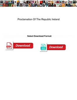 Proclamation of the Republic Ireland