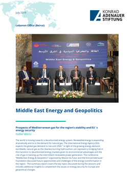 Middle East Energy and Geopolitics