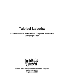 Tabled Labels
