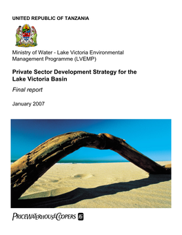Private Sector Development Strategy for the Lake Victoria Basin Final Report