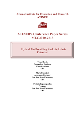 ATINER's Conference Paper Series MEC2020-2713