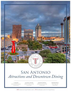 San Antonio Attractions and Downtown Dining