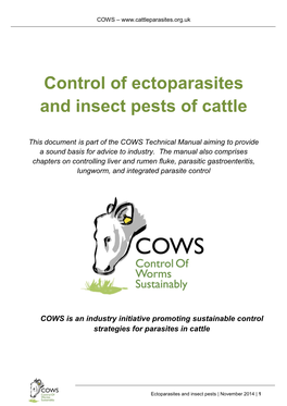 Control of Ectoparasites and Insect Pests of Cattle