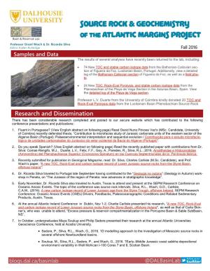 Source Rock & Geochemistry of the Atlantic Margins