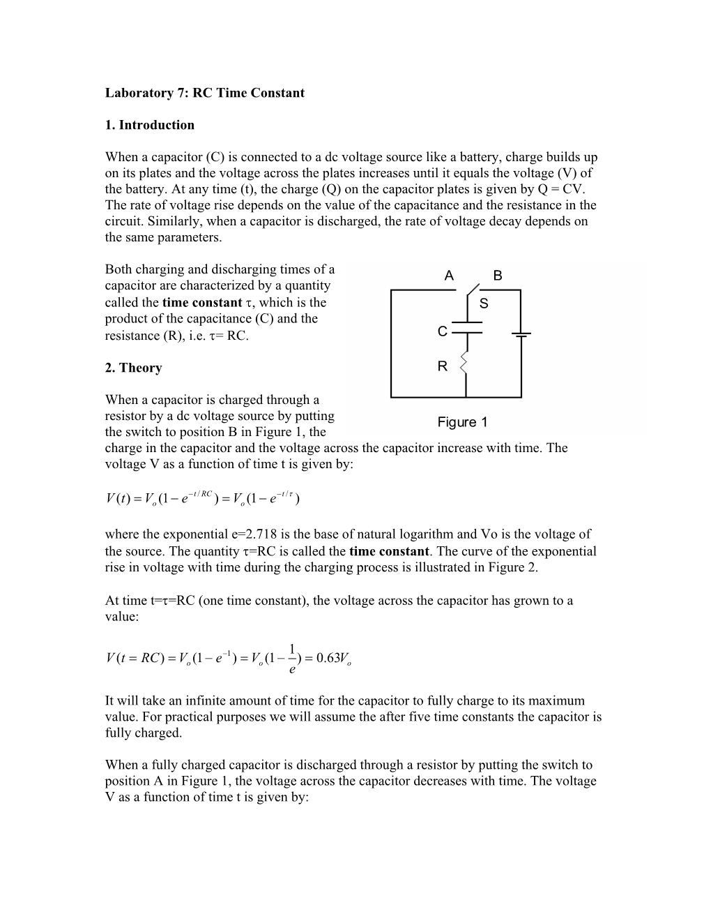 RC Time Constant