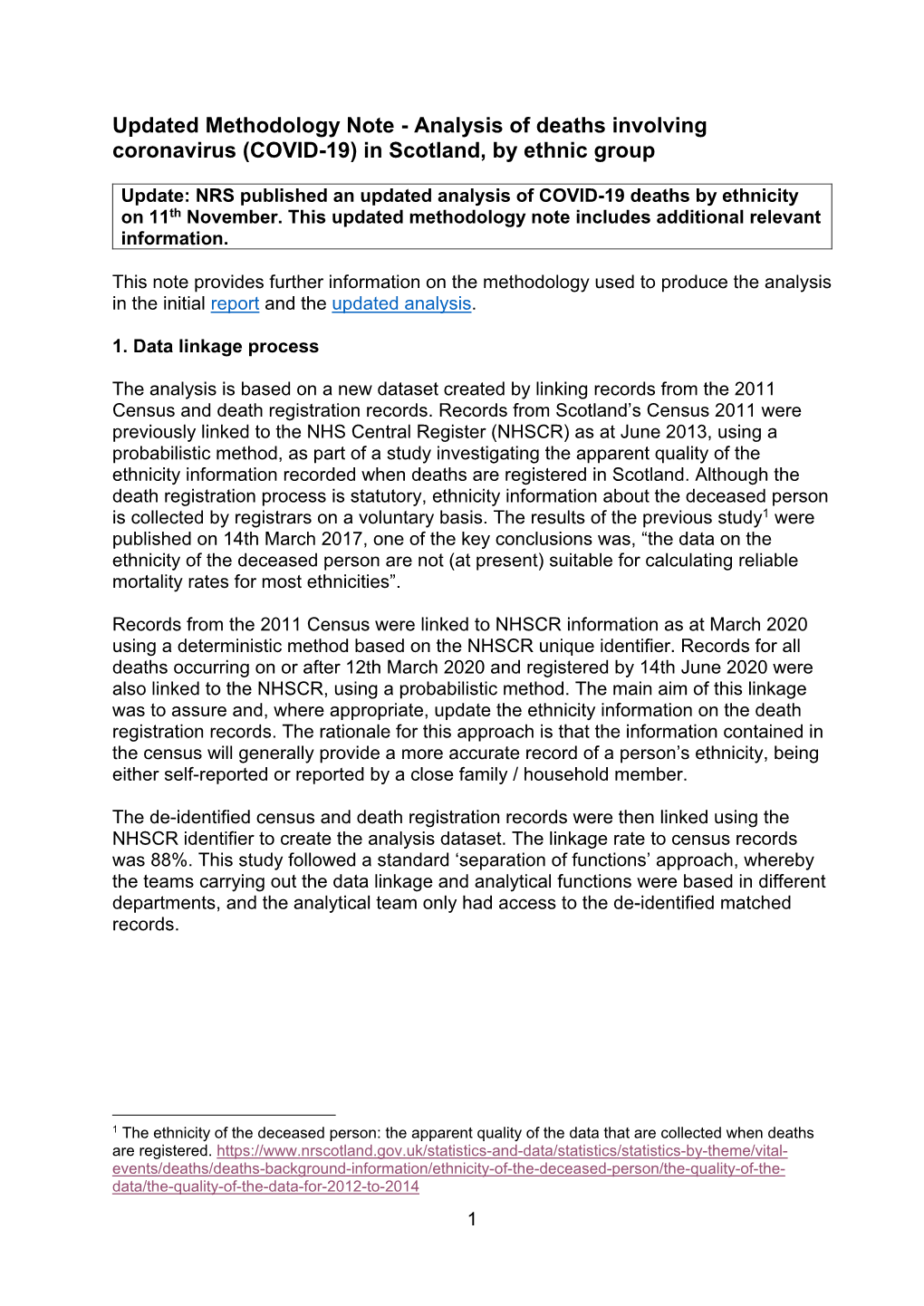 (COVID-19) in Scotland, by Ethnic Group