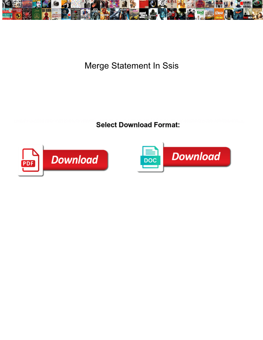 Merge Statement in Ssis