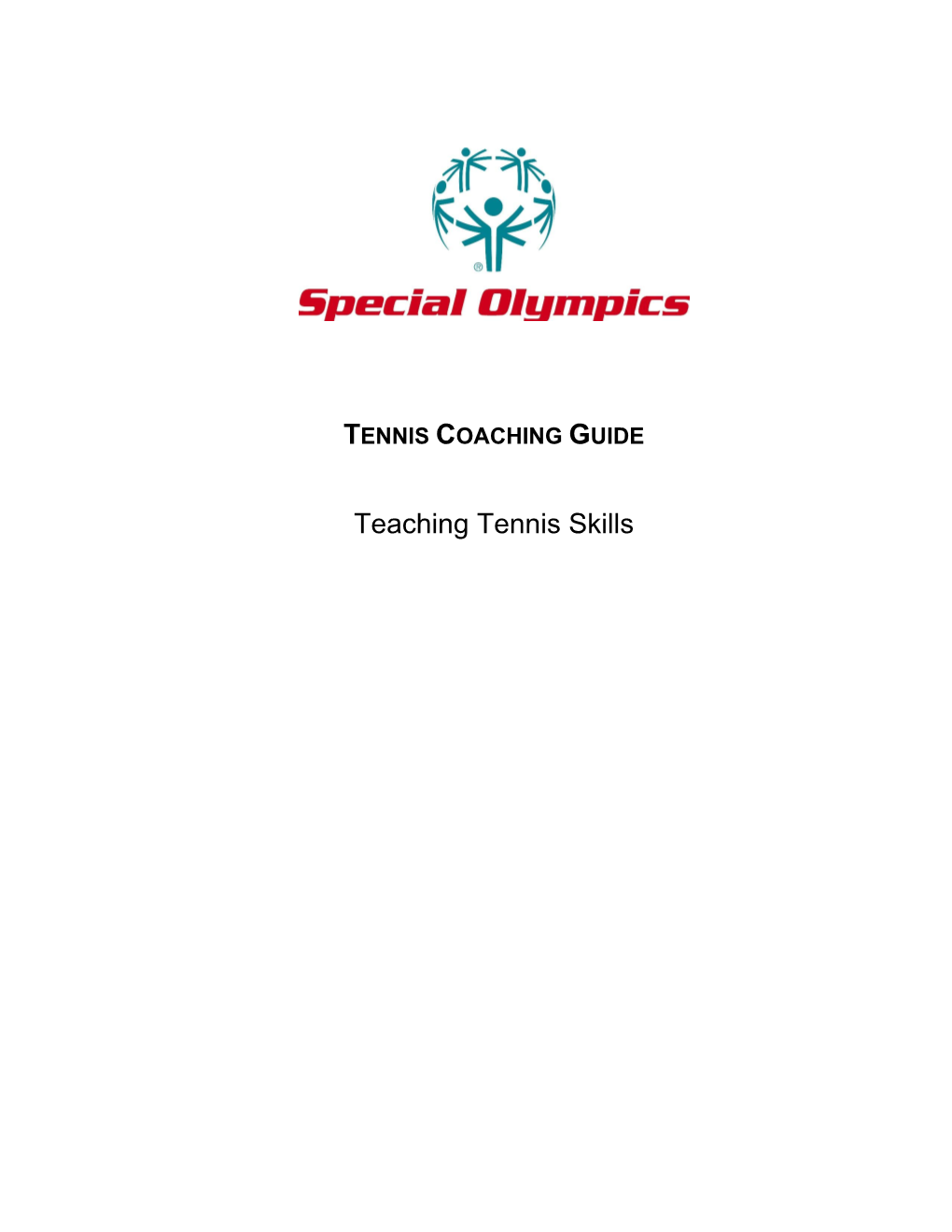 Tennis Coaching Guide Teaching Tennis Skills