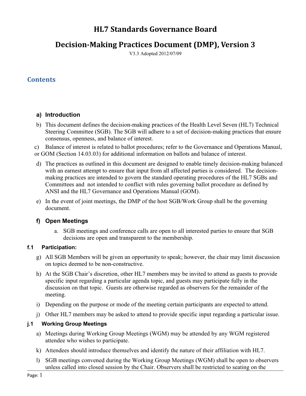 Committee Decision-Making Practices V1.0