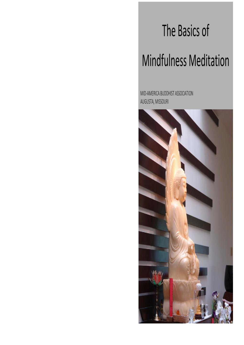 The Basics of Mindfulness Meditation