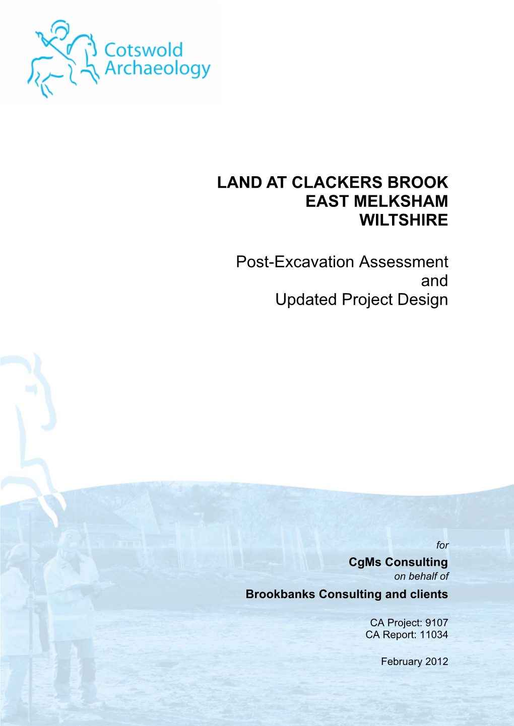 LAND at CLACKERS BROOK EAST MELKSHAM WILTSHIRE Post