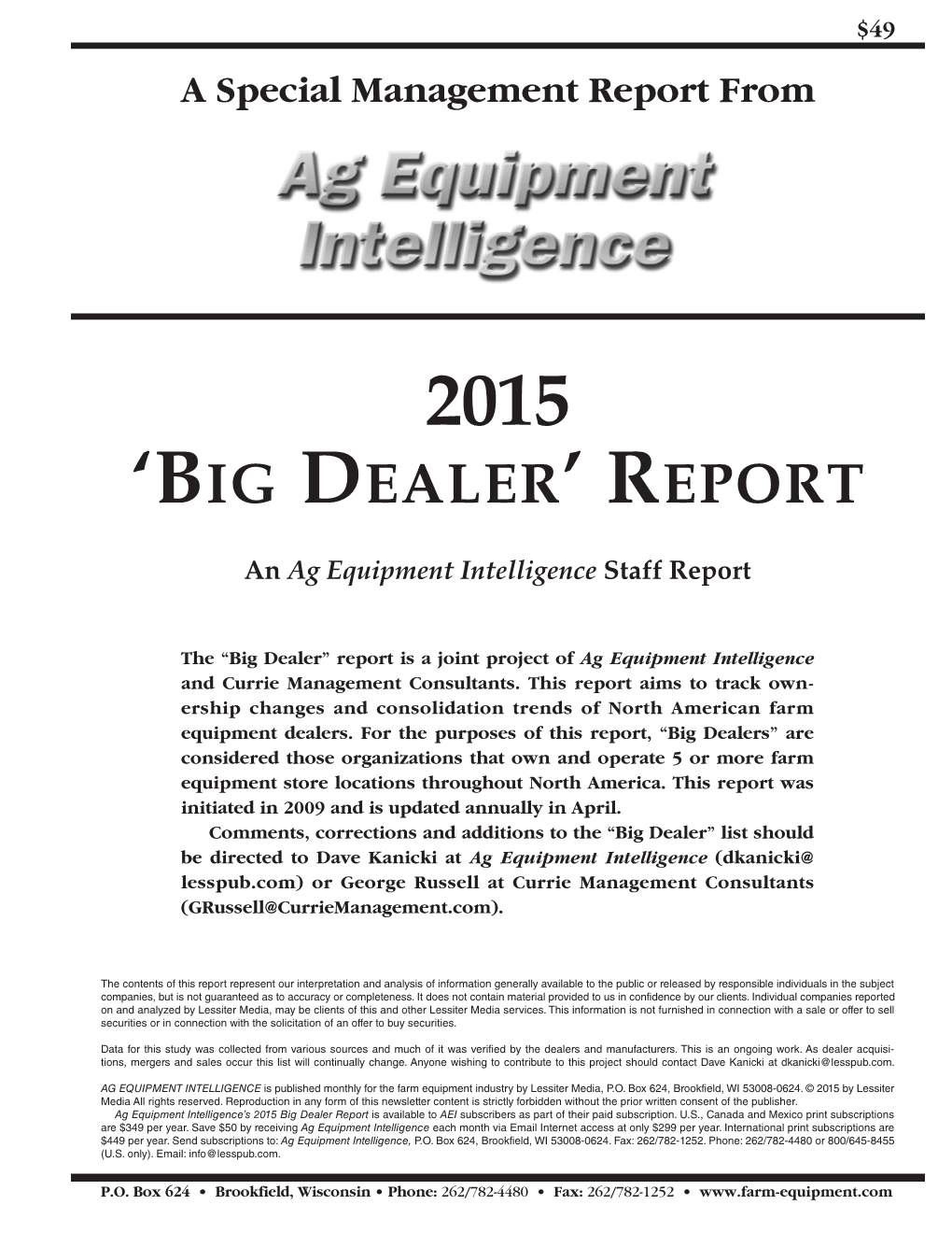 2015 'Big Dealer' Report