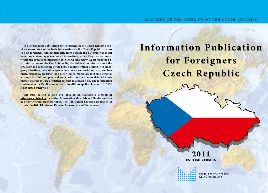 Information Publication for Foreigners Czech Republic