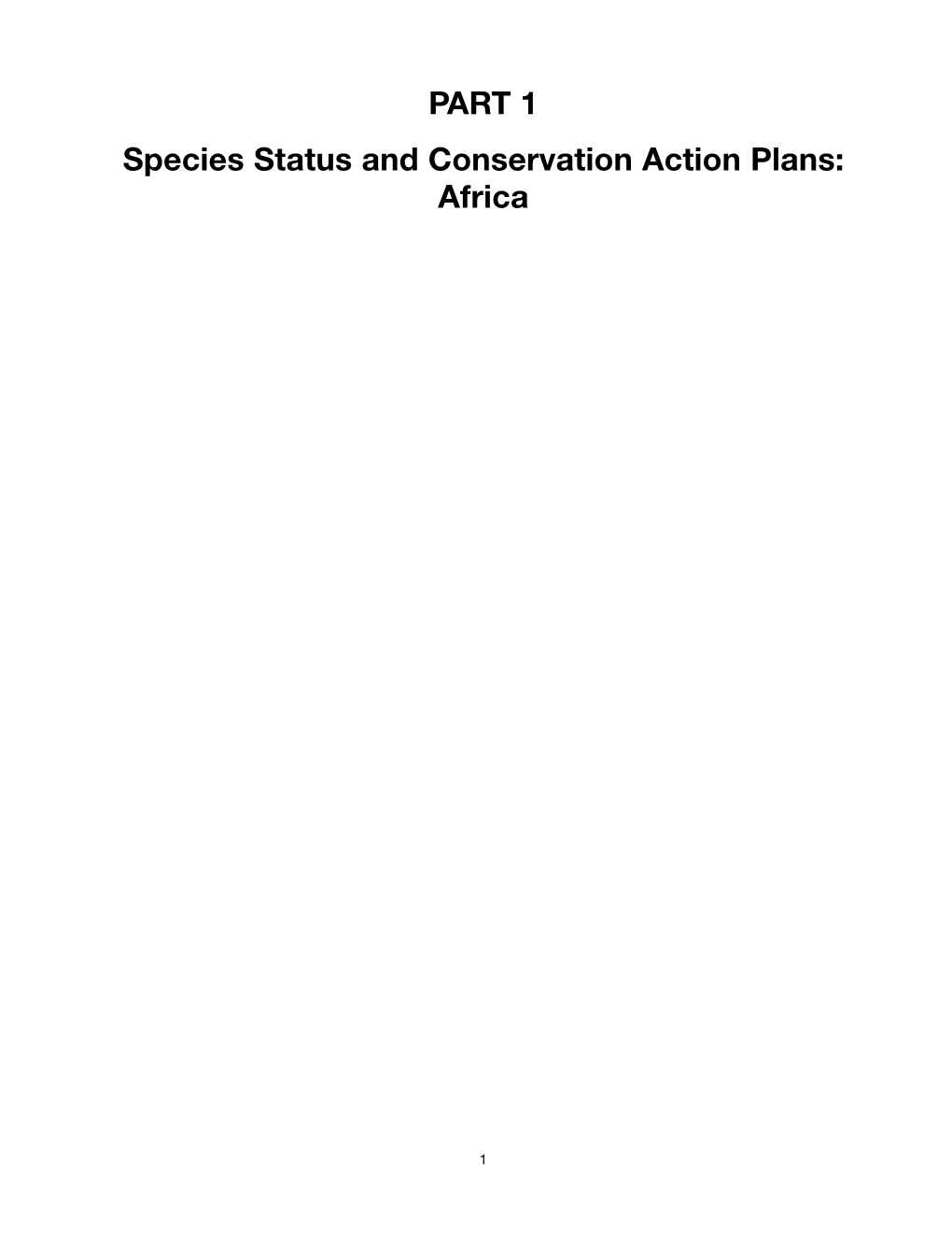 IUCN SSC Equid Action Plan African Wild