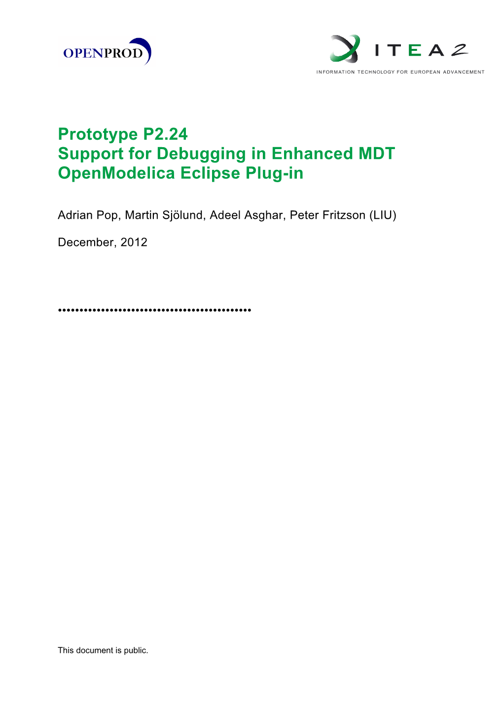 Support for Debugging in Enhanced MDT Openmodelica Eclipse Plug-In