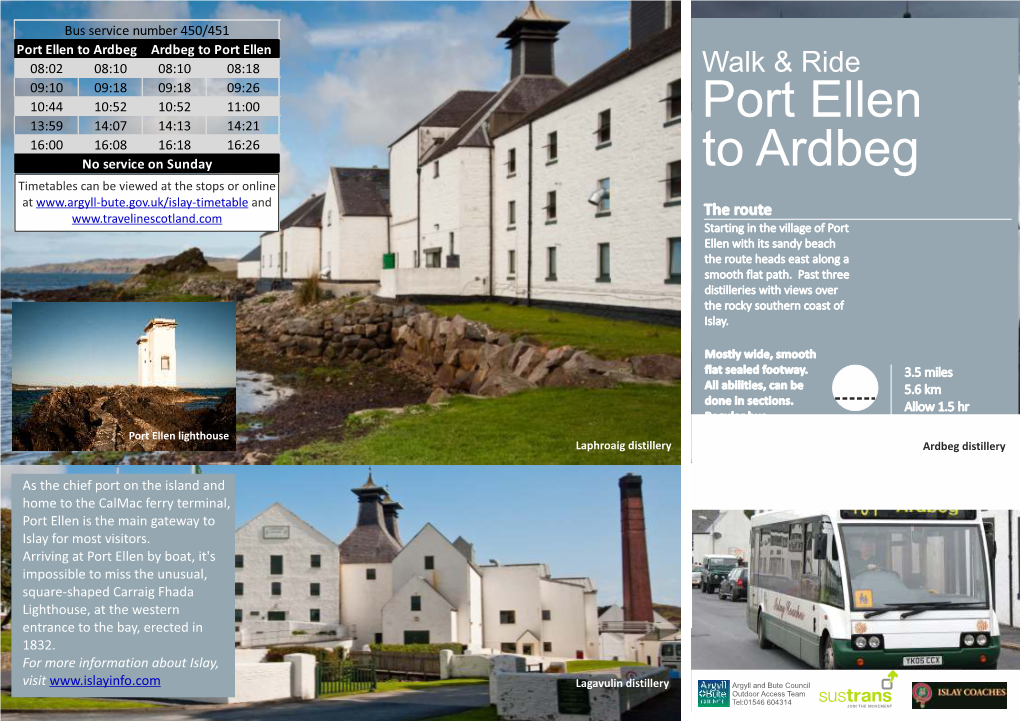 Port Ellen to Ardbeg