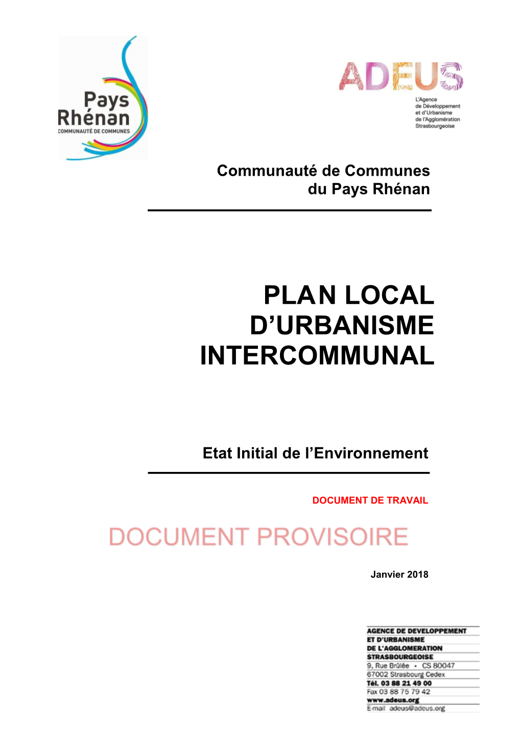 Plan Local D'urbanisme Intercommunal