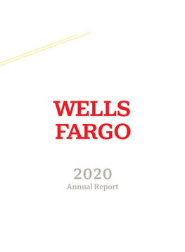 Wells Fargo & Company 2020 Annual Report