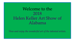 2018 Helen Keller Art Show of Alabama