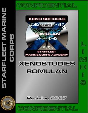 2007 EDITION STARFLEET MARINE CORPS Xenostudies Romulan Manual