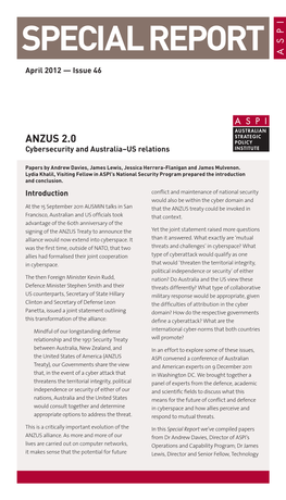 ANZUS 2.0: Cybersecurity and Australia–US Relations 3