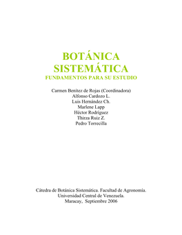 Guia De Botanica Sistematica I