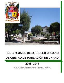 Programa De Desarrollo Urbano De Centro De Población De Charo