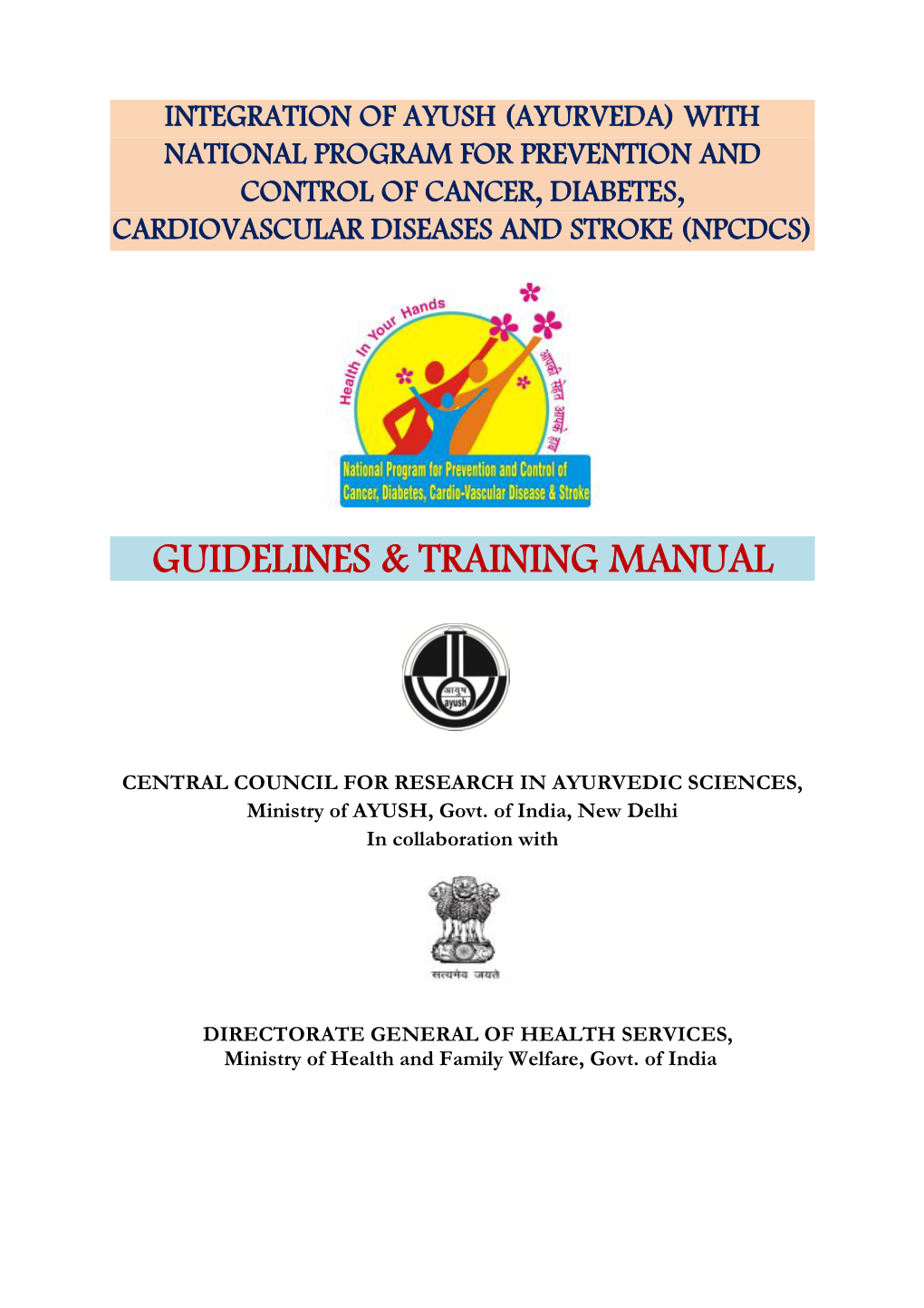 Guidelines & Training Manual
