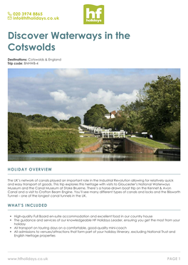 Discover Waterways in the Cotswolds