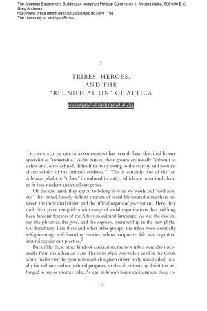 5 Tribes, Heroes, and the “Reunification” of Attica