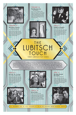 Lubitsch's Only “Expressionistic” Venture Features a Favorite Actress