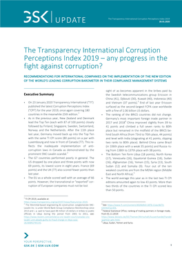 The Transparency International Corruption Perceptions Index 2019 28.01.2020