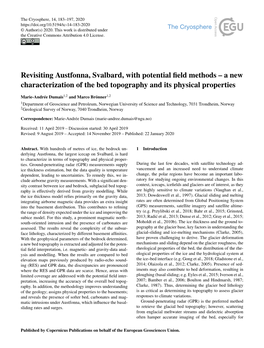 Revisiting Austfonna, Svalbard, with Potential Field Methods