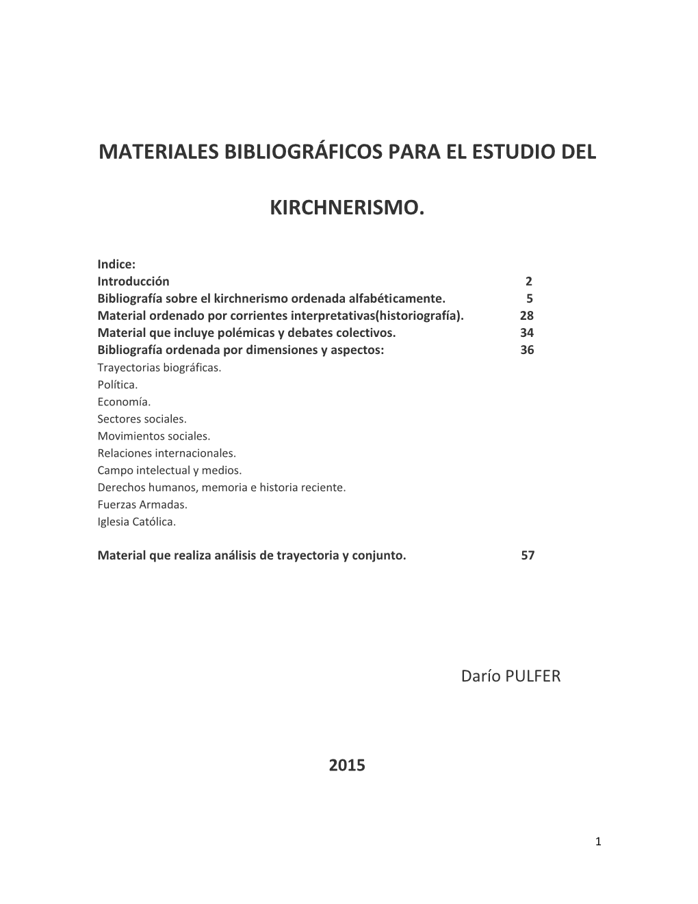 Materiales Bibliográficos Para El Estudio Del