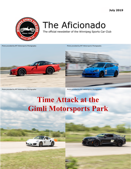 The Aficionado the Official Newsletter of the Winnipeg Sports Car Club