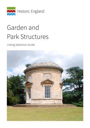 Garden and Park Structures Listing Selection Guide Summary