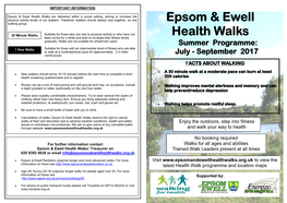 Epsom & Ewell Health Walks Health Walks