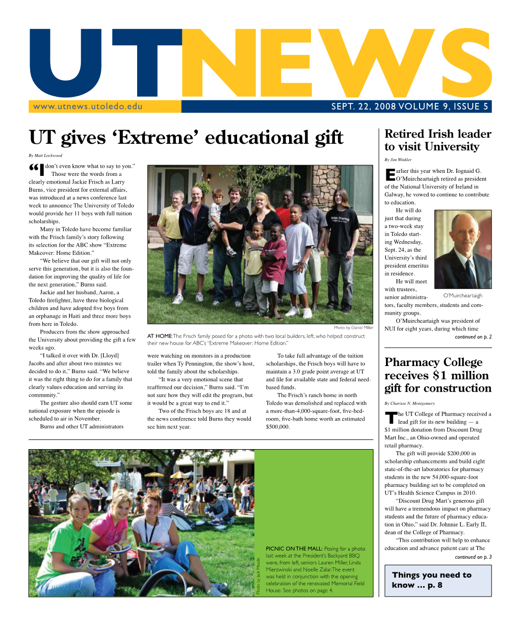 UT Gives 'Extreme' Educational Gift