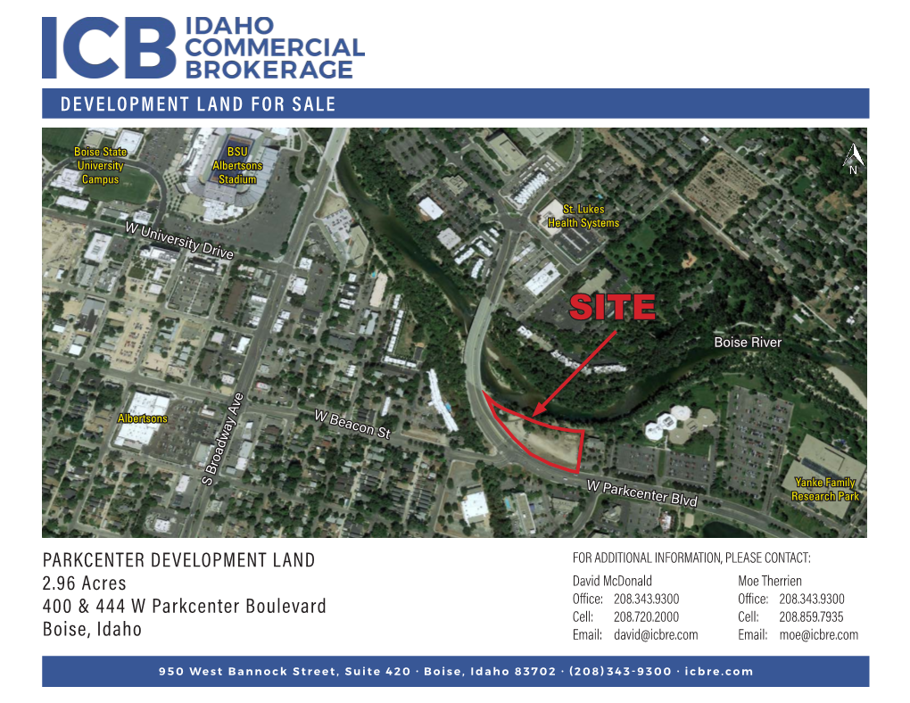 PARKCENTER DEVELOPMENT LAND 2.96 Acres 400 & 444 W