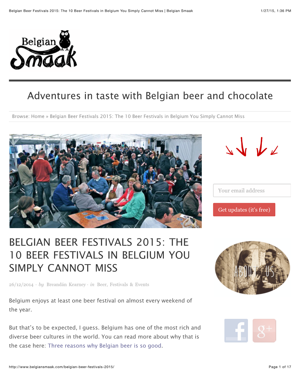 Belgian Beer Festivals 2015: the 10 Beer Festivals in Belgium You Simply Cannot Miss | Belgian Smaak 1/27/15, 1:36 PM