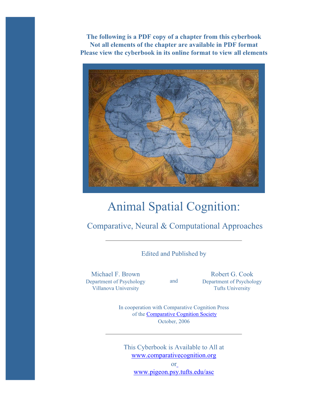 Animal Spatial Cognition