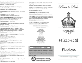 Royal Historical Fiction