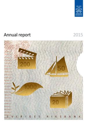 The Riksbank's Annual Report 2015