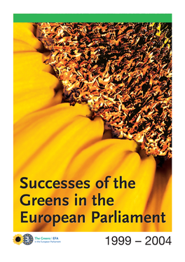 Successes of the Greens in the European Parliament
