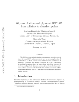 60 Years of Attosecond Physics at ICPEAC: from Collisions to Ultrashort Pulses