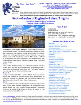 E-9 Kent, Garden of England