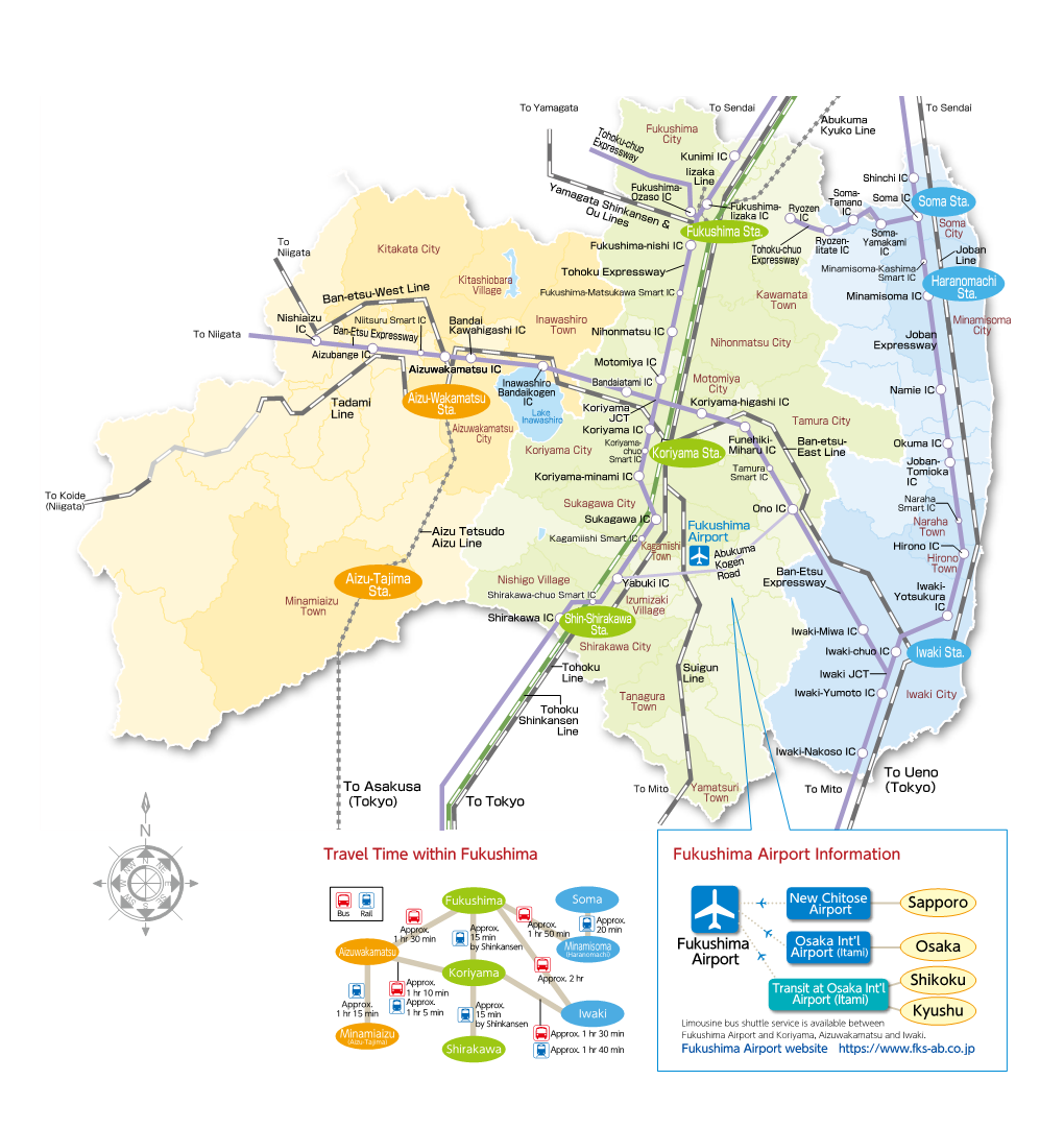 Travel Time Within Fukushima Fukushima Airport Information