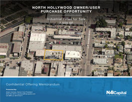 North Hollywood Owner/User Purchase Opportunity