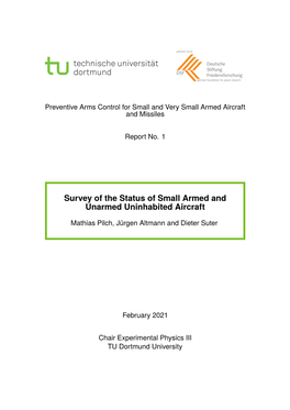 Survey of the Status of Small Armed and Unarmed Uninhabited Aircraft