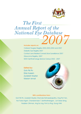 The First Report of the National Eye Database 2007